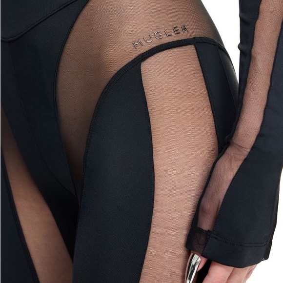 Mesh-paneled Stirrup Leggings - Picture 5 of 10